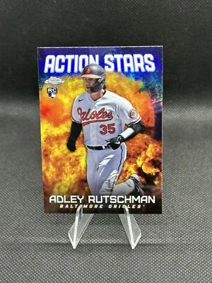 2023 Topps Chrome Update Adley Rutschman Action Stars RC #ASC-1 Orioles - Image 1 of 2