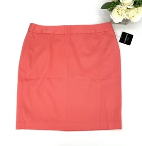 Liz Claiborne Career Petites Pencil Skirt Women’s Size 16P Coral Pique Lined NEW - Picture 1 of 9