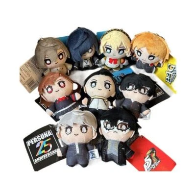 PERSONA 5 Anime Akechi Goro Yosuke Hanamura Plush Doll Toy Pendant Keychain - Image 1 of 2