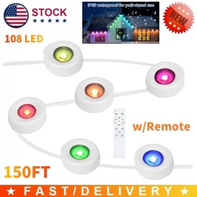 Permanent Outdoor Lights, 150ft with 108 LED Eaves Lights IP67 Waterproof Starry - Image 1 of 4