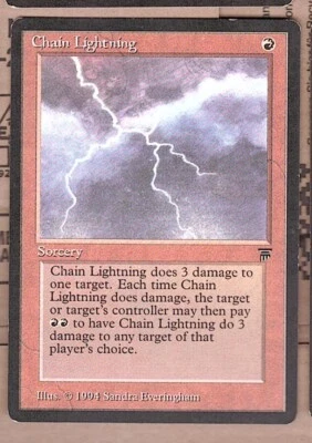 MtG Chain Lightning - Legends - 1994 - englisch - Bild 1 von 2