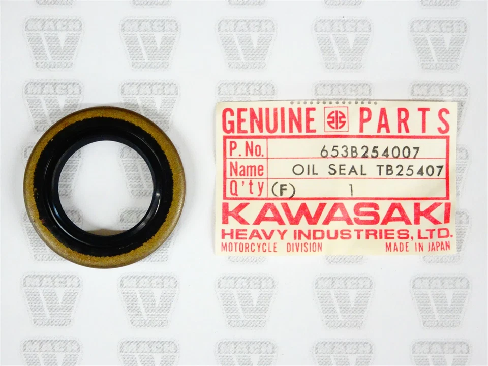 Sello de aceite Kawasaki NOS NUEVO 653B254007 TB25407 KD KD100  Foto 1 de 3