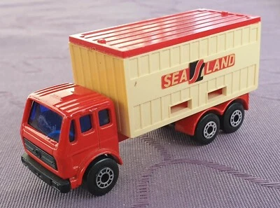 MATCHBOX SUPERFAST  * MERCEDES CONTAINER TRUCK * SEA LAND  - Bild 1 von 4