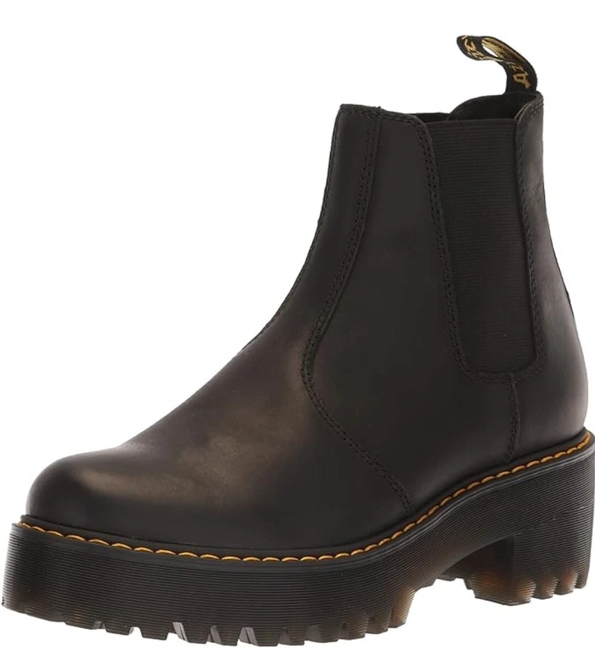 Dr. Martens Rometty Womens Chelsea Boot Black Leather Size Us9 M Uk7