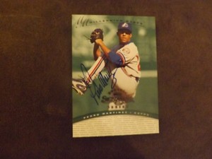 1997 Donruss Signature Series Millennium Marks Pedro Martinez Autographed Card