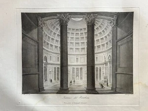 Italy, Rome; White Trojani - Interior Of The Pantheon - Picture 1 of 8