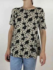 Gudrun Sjoden T-Shirt Kamille Blumen Printed Micromodal Tee GR S - Bild 1 von 12