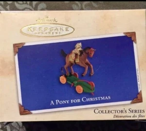 Hallmark Keepsake Ornament 2002 A Pony For Christmas 5th in Series - Picture 1 of 2