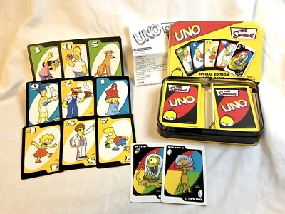 The SIMPSONS 2003 UNO Special Edition CARD GAME in Collectors Tin COMPLETE SET - Image 1 of 4