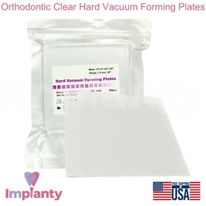 Placas formadoras de vacío duro transparente de ortodoncia 20 piezas 127x127 mm herramienta de odontología - Imagen 1 de 4