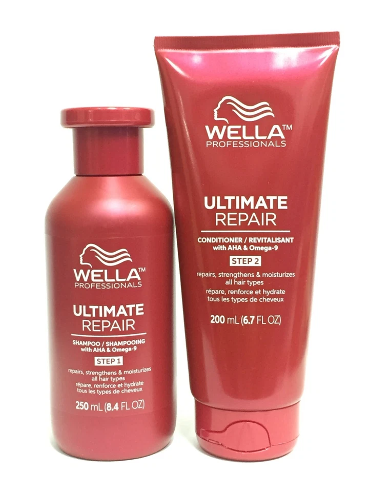 Wella Ultimate Repair шампунь и кондиционер дуэт, 8,4 унц шаг 1, 6,7 унц шаг 2 - Изображение 1 из 1