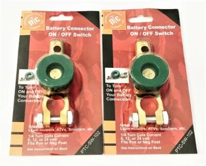 2 TOP POST BATTERY TERMINAL DISCONNECT SHUT ON OFF KILL SWITCH 6V 12V 24V #SW102 - Picture 1 of 1