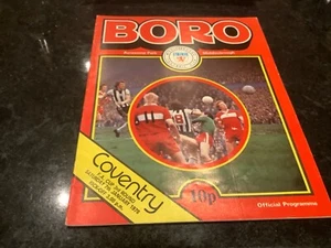 Middlesbrough BORO V COVENTRY Programme 7.1.78 1977-78 FA CUP - Picture 1 of 2