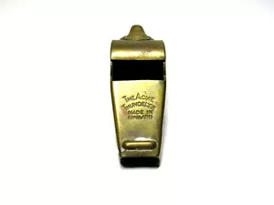 Silbato Acme Thunderer de colección hecho en Inglaterra latón usado metal chapado - Imagen 1 de 5