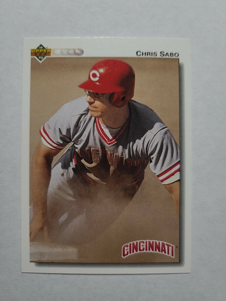 CHRIS SABO 1992 UPPER DECK BASEBALL CARD # 123 D8102 - Image 1 of 1