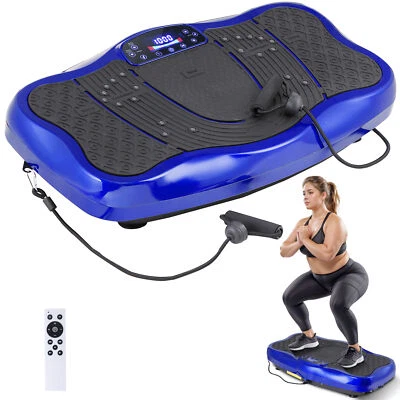Vibration Plate Whole Body Vibration Platform Exercise Machine w/Bluetooth Blue - Image 1 of 4