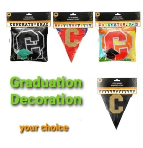 Glückwunsch Abschluss Banner ~ Abschlussfeier Deko ~ Ihre Wahl  - Bild 1 von 5