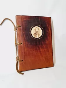 Genuine Rustic Leather Journal Handcrafted Thick Leather Cover + Parchment Paper - Picture 1 of 7