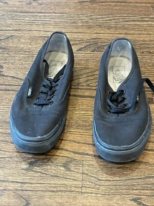 Vans Off The Wall Skate Shoes/Sneakers Black On Black Sz Men 6 Women 7.5 - Picture 1 of 7