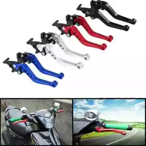 Universal Motorcycle Brake levers Modified Horn Adjustable Hand Lever GY6 - Picture 1 of 18