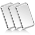3-Pack Medical Tray Stainless Steel Dental Lab Instruments Surgical Metal Trays
