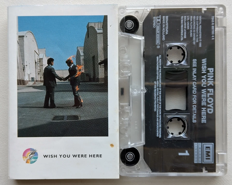 PINK FLOYD - WISH YOU WERE HERE (EMI TCEMD1062) 1994 EUROPE CASSETTE REMASTERED - Image 1 of 4