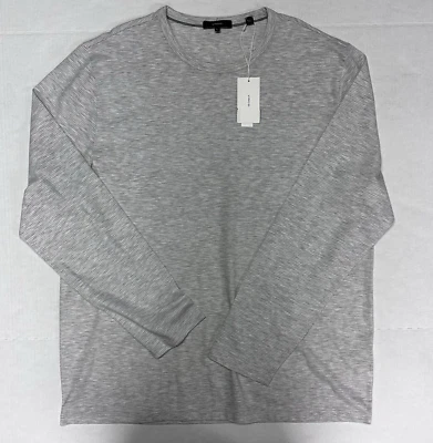 $150 New VINCE Slub Feeder Men's X-Large XL Casual Gray Long Sleeve T Shirt - Image 1 of 4