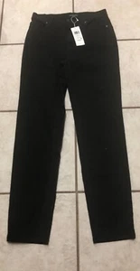 NWT EILEEN FISHER "XXS" BLACK ORGANIC COTTON HI WAISTED SLIM STRETCH JEANS $178 - Picture 1 of 10