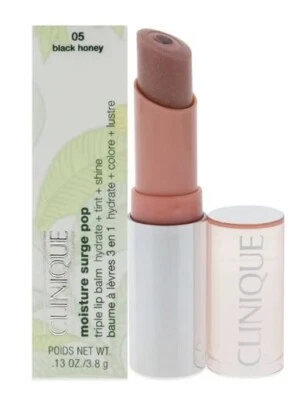 Bálsamo labial triple Clinique Moisture Surge Pop en miel negra - Nuevo en caja Foto 1 de 3