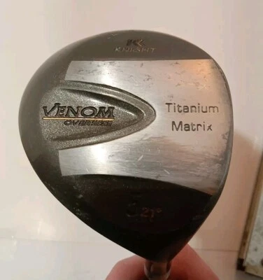 Knight Venom Oversize Titanium Matrix 3 Wood Golf Club 10.5* RH Steel Reg 43.5" - Image 1 of 4