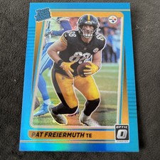 2021 Donruss Optic Football Pat Freiermuth Light Blue Rated Rookie /299