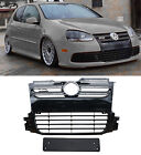 FRONT GRILLE GLOSS BLACK FOR VW GOLF 5 MK5 R32 2003-2009