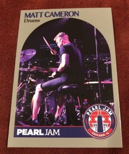 PEARL JAM Chicago Baseball Card - Matt Cameron 4 purple - 2018 wrigley away show