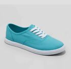 Universal Thread Lunea Women's Turquoise Blue Cotton Lace-Up Sneakers Shoes US 7