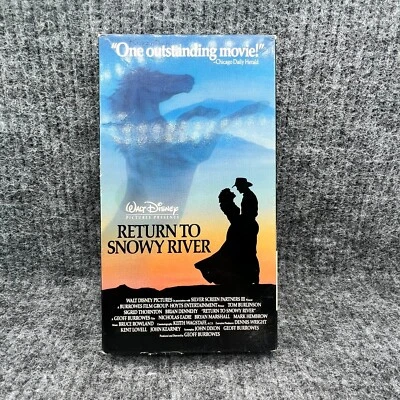 VHS Movie Return To Snowy River VCR Video Tape Used Tom Burlinson Disney - Image 1 of 4
