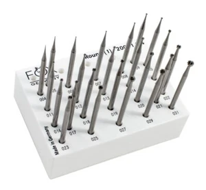 Fox Round Burs Set Jewelry Making Ball Shape Bur Fig1 Ball Burs 24 Pcs - 004-031 - Picture 1 of 9