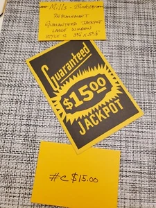 MILLS•BUCKLEY GARANTIERTE JACKPOT-KARTE ANTQ SPIELAUTOMAT #C-15,00 $ - Bild 1 von 1