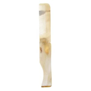 Fine Tooth Horn Comb Anti-static Brush Hair Care Massage Combs for Men Women - Picture 1 of 4