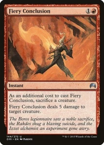 MTG - UC REGULAR -ORI: MAGIC ORIGINS NM - FIERY CONCLUSION 144/272 - Picture 1 of 1