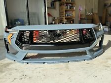 2024 FORD MUSTANG GT FRONT BUMPER COVER COMPLETE WITH GRILL VAPOR BLUE OEM USED