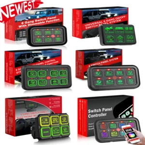 Panel Interruptor 6/8 Velocidades Relé Automático Regulable Circuito Control Caja Coche Marino 12V - Imagen 1 de 62