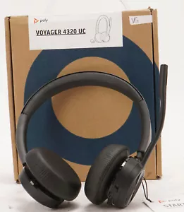 Plantronics Poly Voyager 4320 UC Wireless Headset with Memory Foam Ear Cushions - Picture 1 of 3
