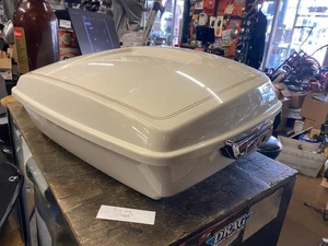 OEM chopped Tour Pak Harley Touring Road Street Glide Ultra Morocco Gold White P - Picture 1 of 14