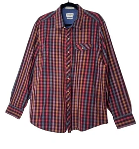 Tommy Bahama Island Modern Fit Hemd Herren XL Knopfleiste kariert Langarm Karriere - Bild 1 von 8