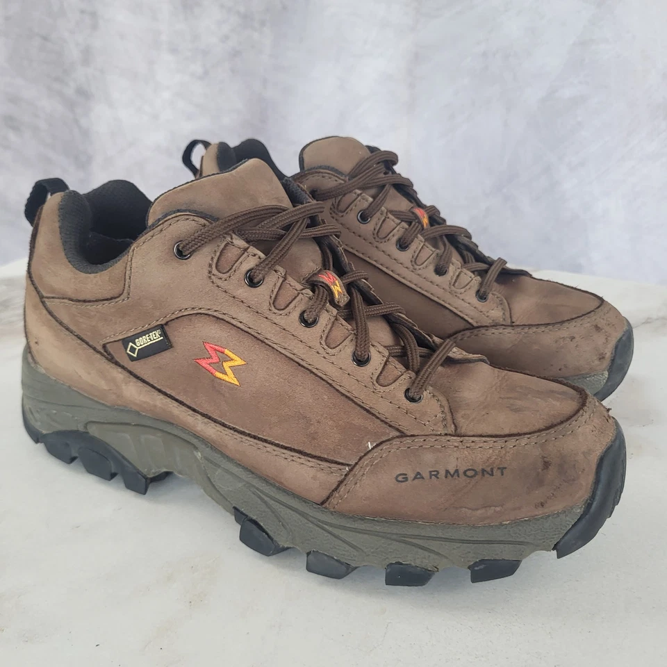 Garmont Shoes Womens Size 7 Brown Gore-Tex Vibram Hiking Trail Leather Outdoor - Image 1 of 4