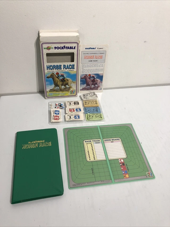 Pocketable Horse Racing Game By Syu Creations Japan 1990s Rare Travel Game - Image 1 of 4