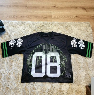 Camiseta de fútbol de gran tamaño del régimen civil para hombre rosas grandes de hormigón Foto 1 de 2