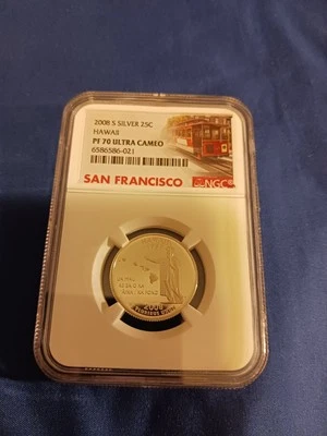 2008 S SILVER HAWAII PR70 ULTRA CAMEO - Image 1 of 2