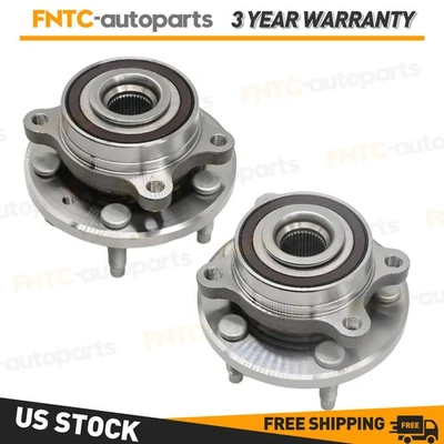 For Ford Taurus Edge Flex Lincoln MKS MKT MKX Pair (2) Front Wheel Bearing Hubs — 第 1/4 张图片