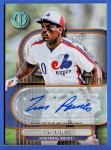 Selling off my cards 2024 Topps Tribute Tim Raines HOF Autograph SSP 7/25 - Picture 1 of 2